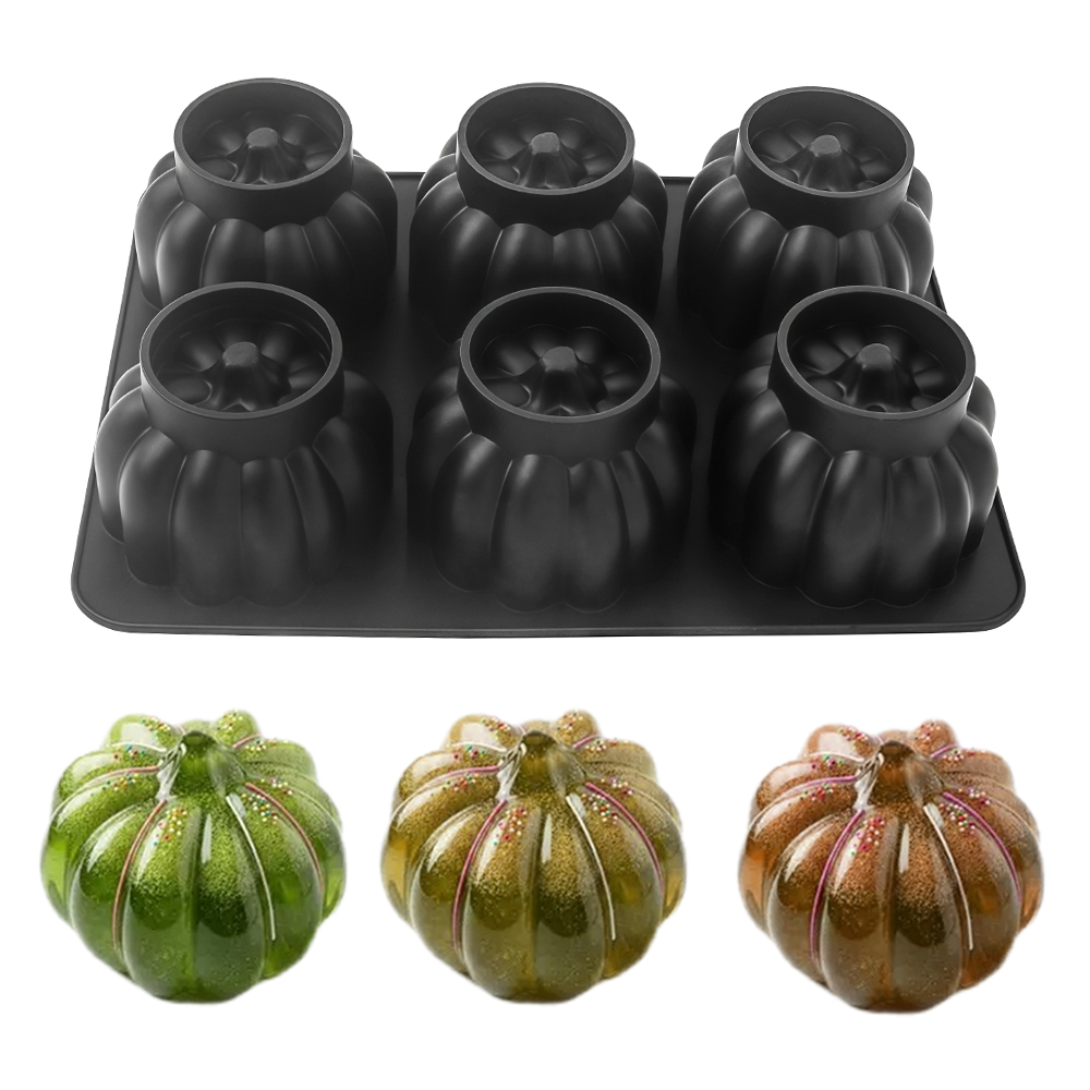 Pumpkin Lantern Halloween - 2/6-Cell Halloween Pumpkin Chocolate Mold Candy