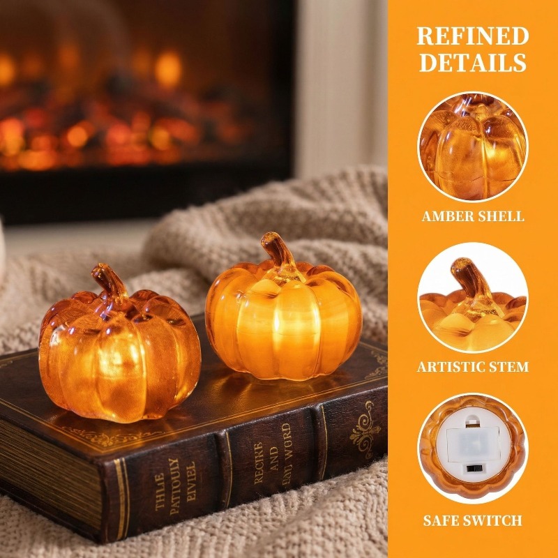 Halloween Pumpkin Decor Led - Cross-border new Halloween decorations pumpkin lights