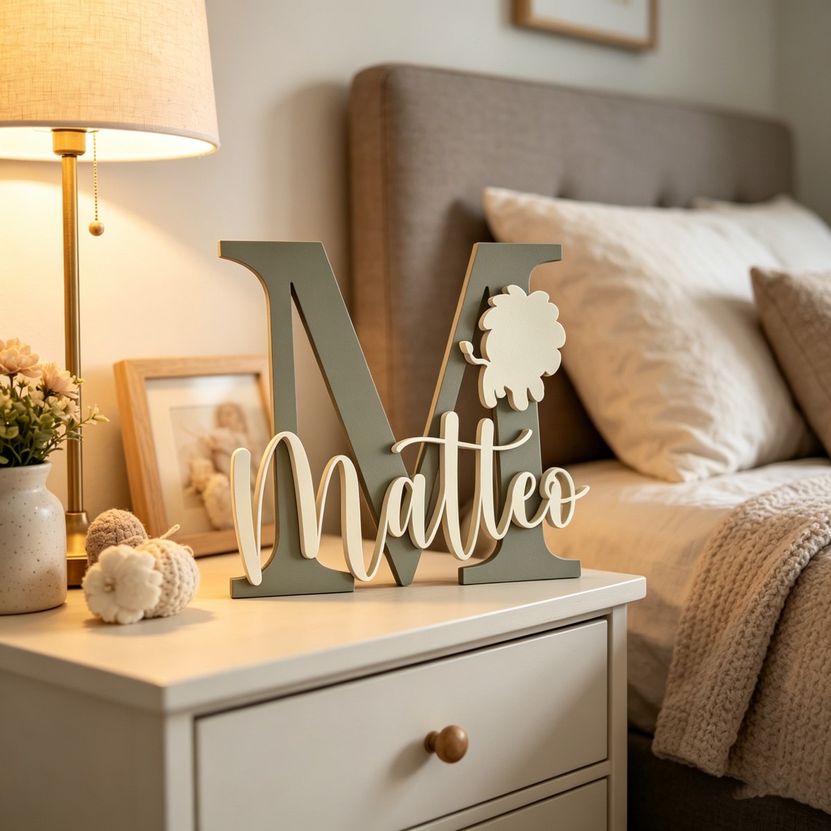 Halloween Party Supplies - 1Pc Custom Lion Name & Initial