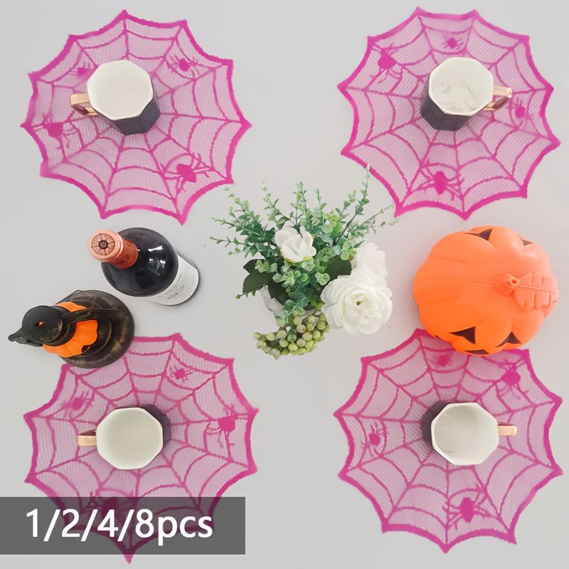 VIKAMA Rose Red Lace Spider We - Spider Web Halloween Decoration review and price