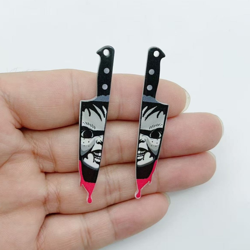 10 pieces of acrylic jewelry H - Halloween Party Supplies review and price