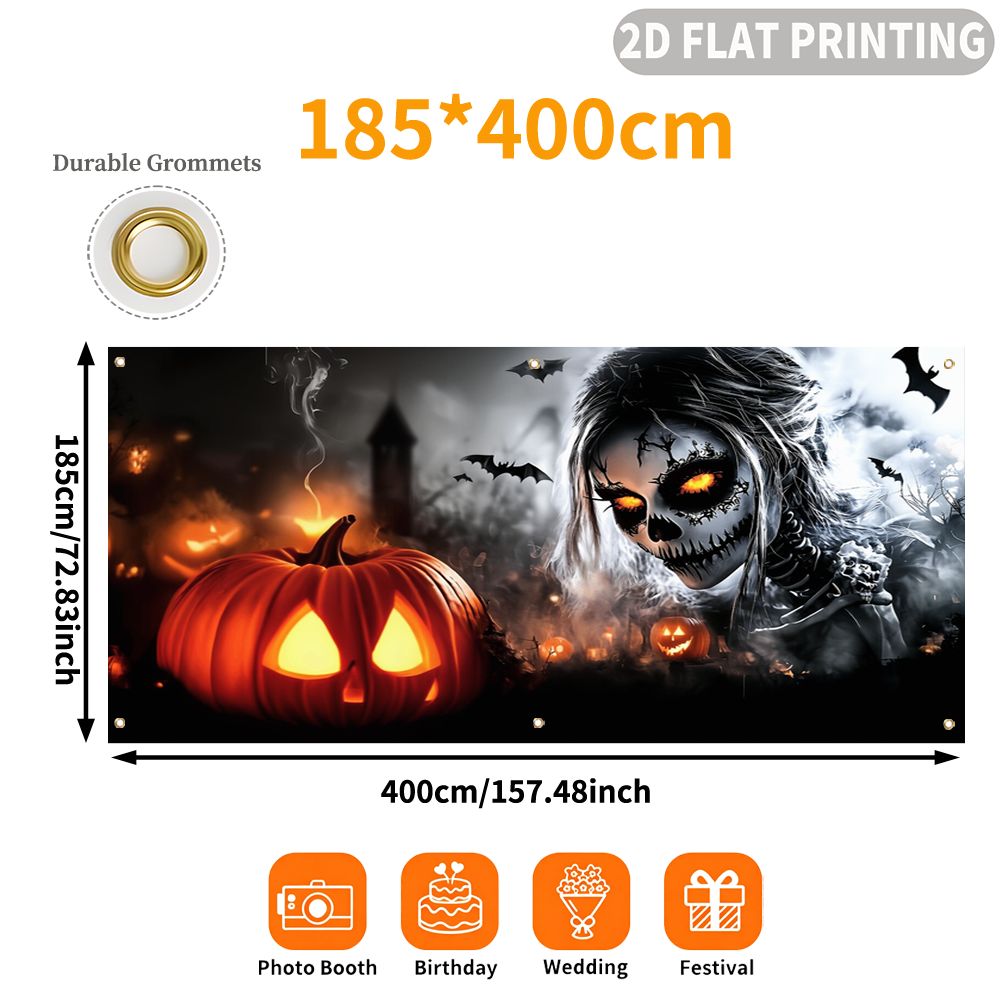 1pc 2D FLAT Halloween Party Ga - Halloween Skeleton Decoration review and price