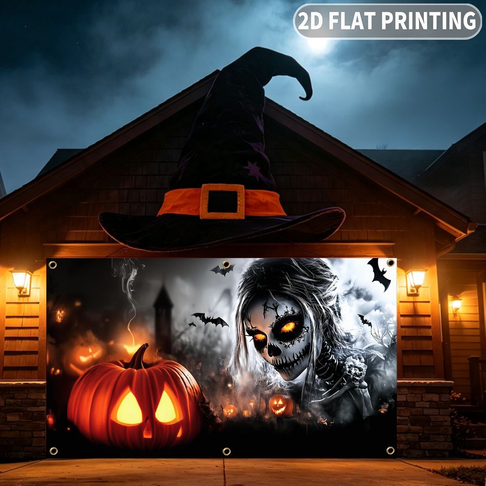 1pc 2D FLAT Halloween Party Ga - Halloween Skeleton Decoration review and price