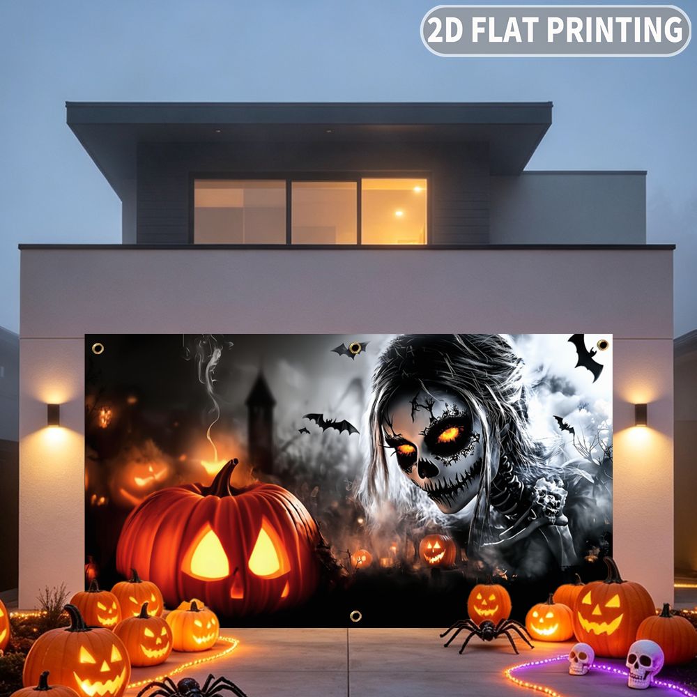 1pc 2D FLAT Halloween Party Ga - Halloween Skeleton Decoration review and price