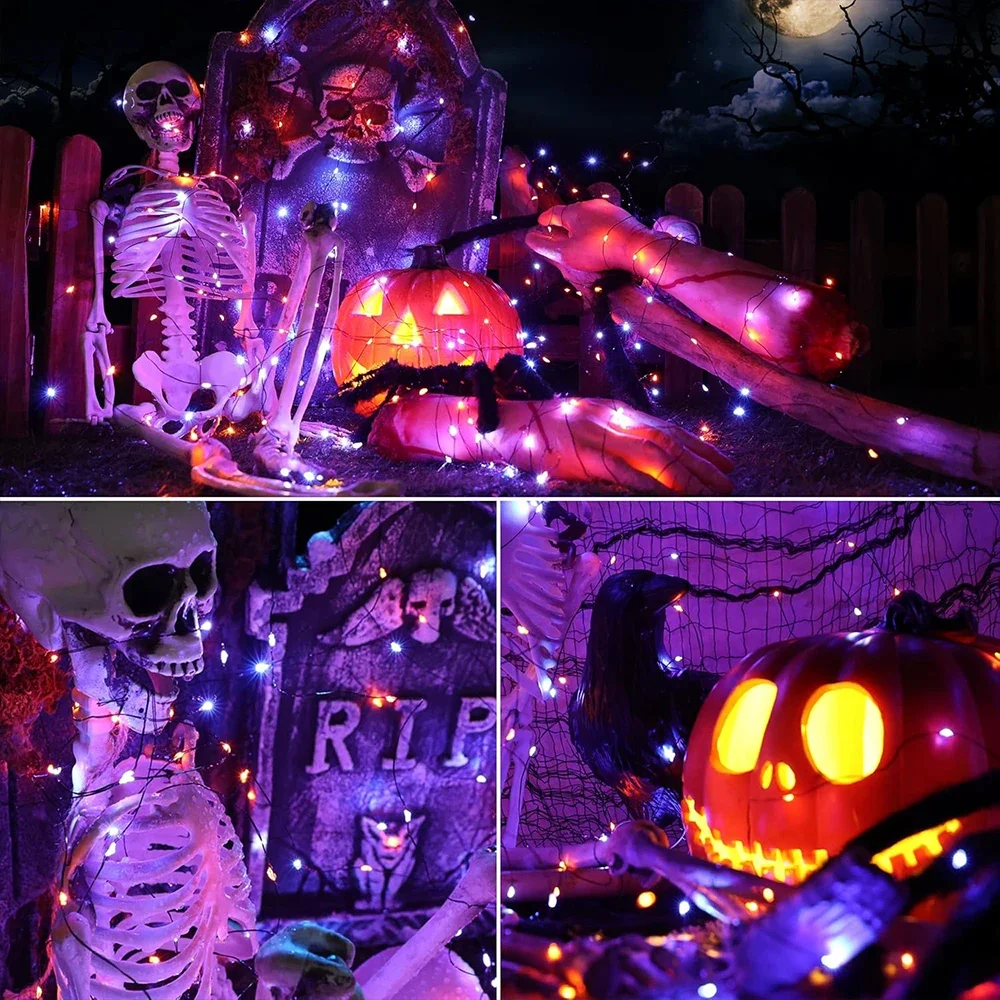 10-120M Copper Wire String Lig - Halloween Led String Lights Orange review and price