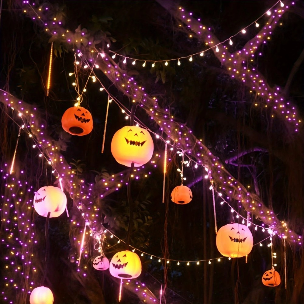 1/2PC12M100LED Halloween Decor - Halloween Led String Lights Orange review and price