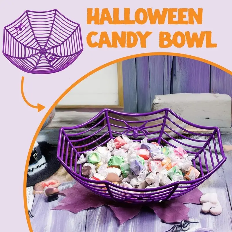 1/3 Pcs Halloween Candy Bowl S - Spider Web Halloween Decoration review and price