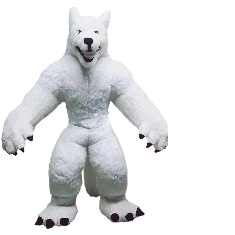 Giant Inflatable Grey Wolf Mas - Halloween Costume Adult review and price