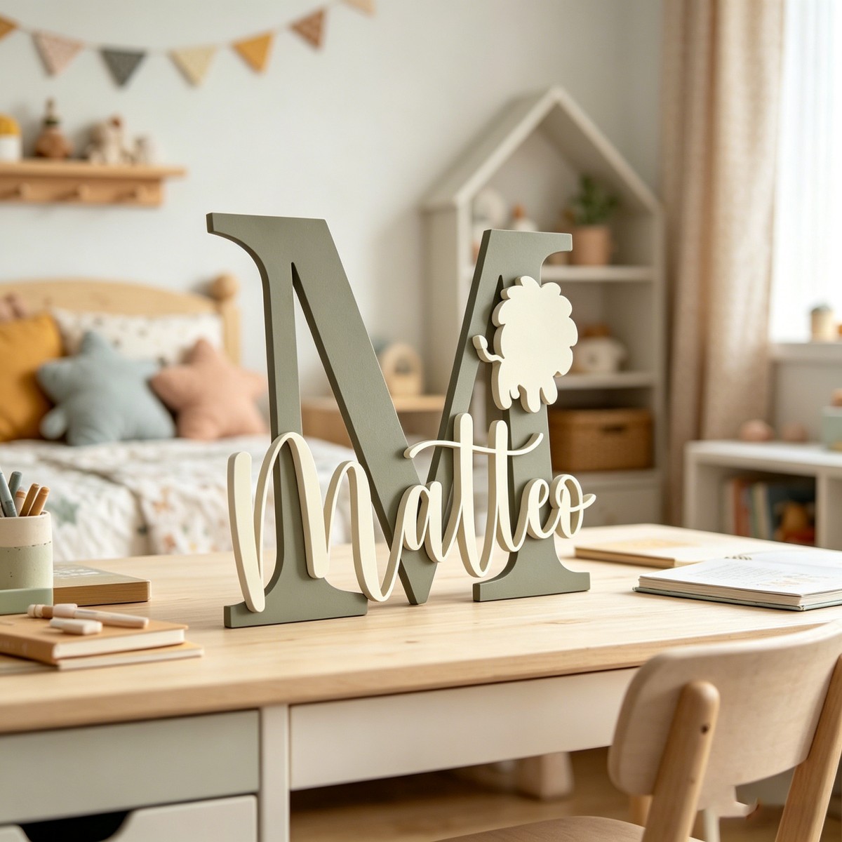 1Pc Custom Lion Name & Initial - Halloween Party Supplies review and price
