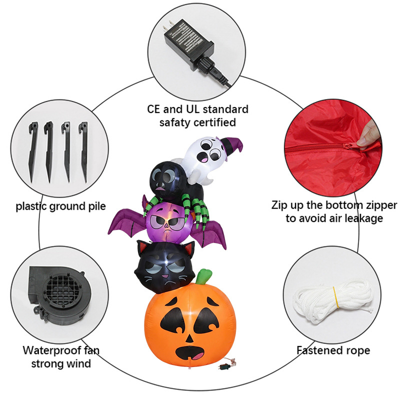18m Halloween Inflatable Decor - Halloween Pumpkin Decor Led review and price