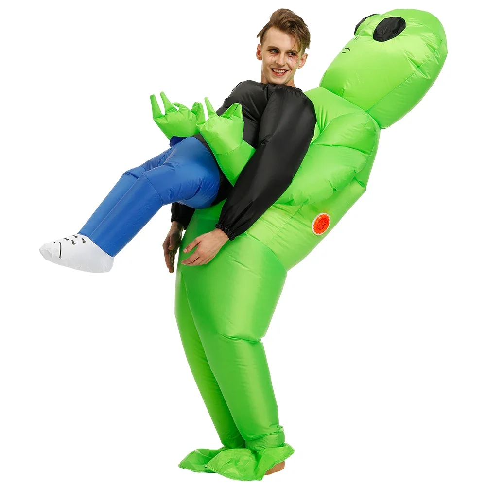 Men Women Funny Alien Blow Up  - Halloween Costume Adult review and price