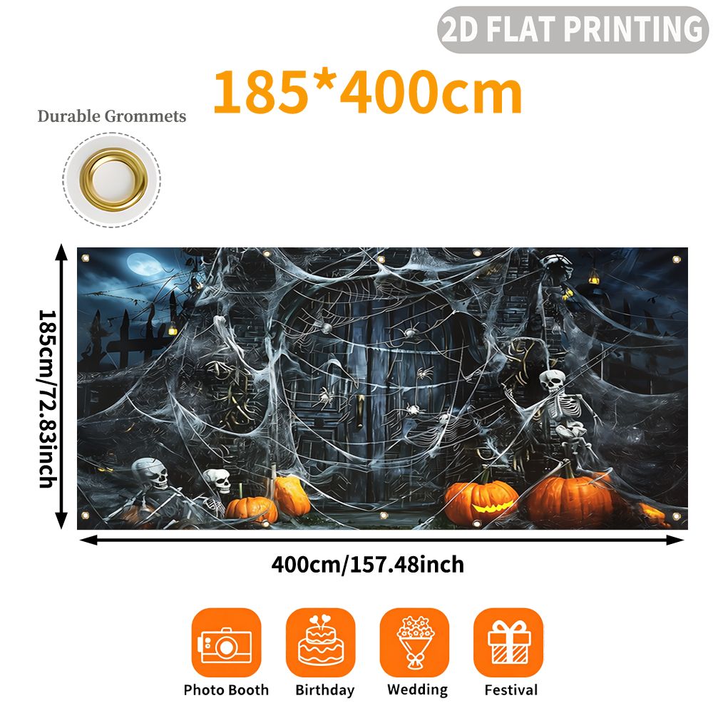 1pc 2D FLAT Halloween Party Ga - Spider Web Halloween Decoration review and price